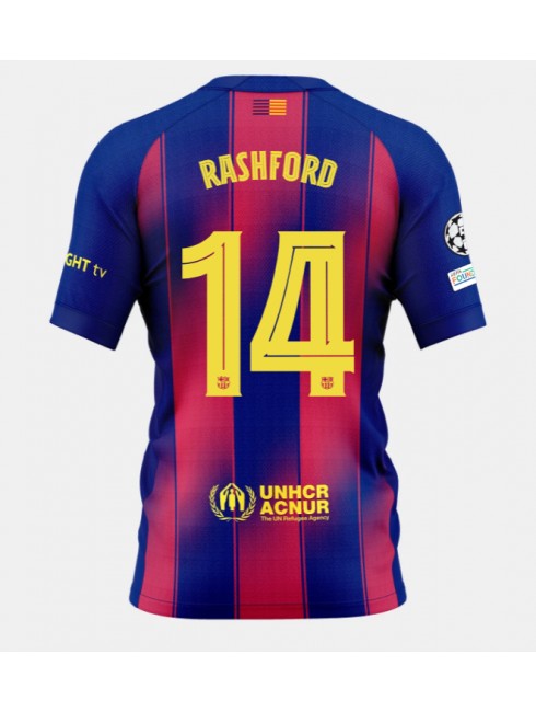 Barcelona Marcus Rashford #14 Domaci Dres 2025-26 Kratak Rukavima Barcelona Marcus Rashford #14 Domaci Dres 2025-26 Kratak Rukavima